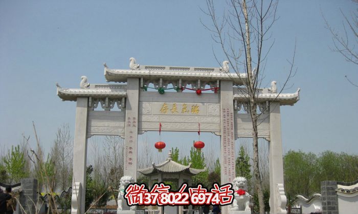 傳承瑞氣，精雕細琢的園林景觀裝飾牌坊