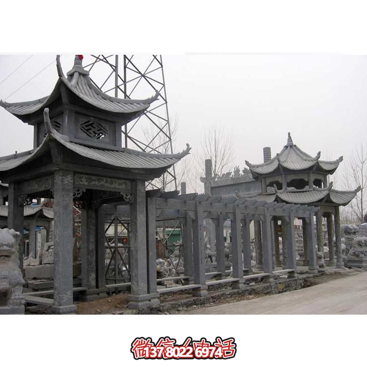 精美石雕，時尚的大理石長廊營造絕美的戶外公園雕塑