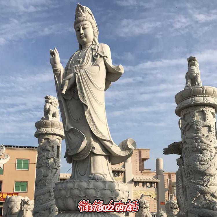 滴水觀音大型雕塑，欣賞美麗的戶外景點