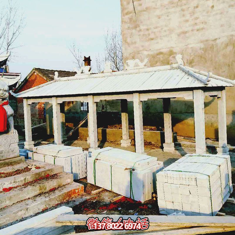 古典青石仿古建長(zhǎng)廊涼亭