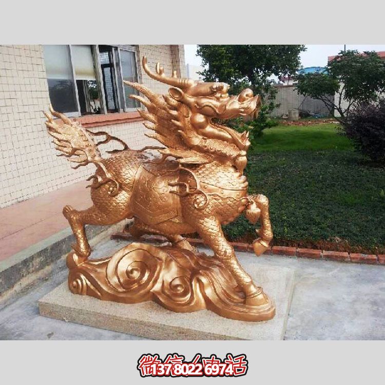 非凡精致的不銹鋼麒麟雕塑，裝點(diǎn)你的別墅庭院