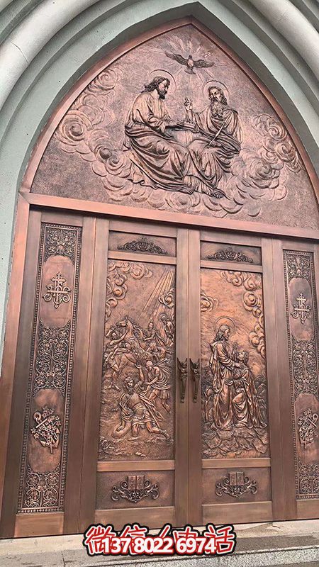 歐式浮雕銅門鍛銅裝飾門 歐式浮雕銅門鍛銅裝飾門