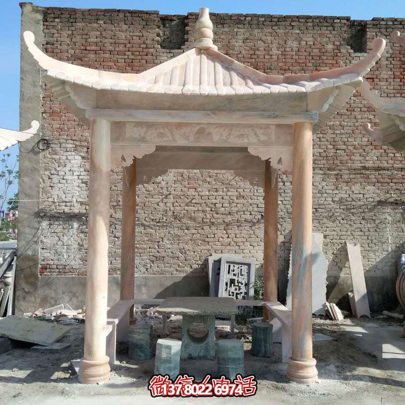 大理石四角簡(jiǎn)易涼亭公園廣場(chǎng)擺放雕塑 大理石四角簡(jiǎn)易涼亭公園廣場(chǎng)擺放雕塑