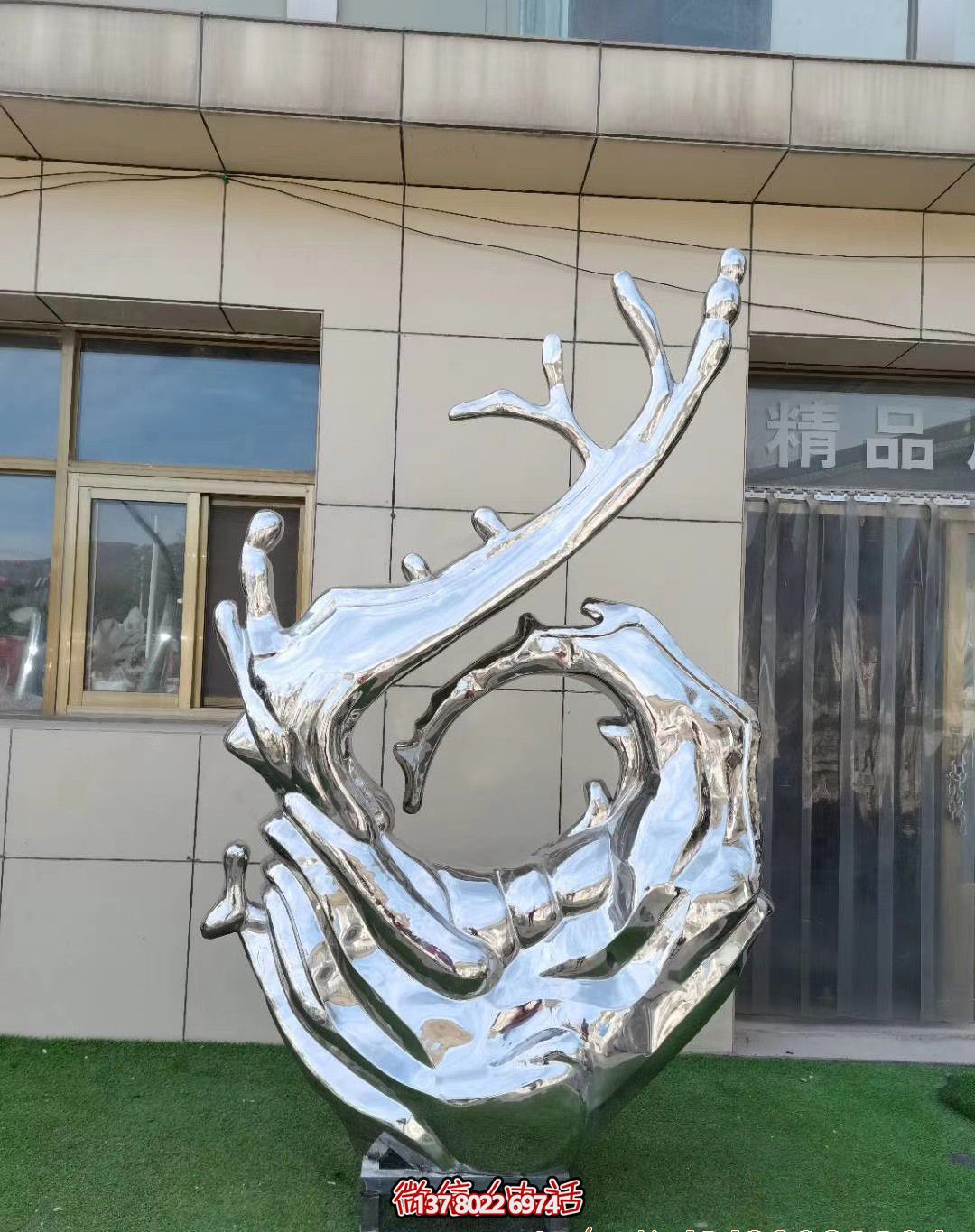 別墅庭院裝飾大號(hào)不銹鋼海浪浪花雕塑 別墅庭院裝飾大號(hào)不銹鋼海浪浪花雕塑