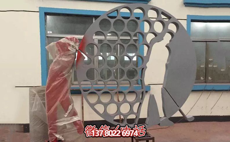 學(xué)校廣場創(chuàng)意不銹鋼打高爾夫球雕塑 學(xué)校廣場創(chuàng)意不銹鋼打高爾夫球雕塑