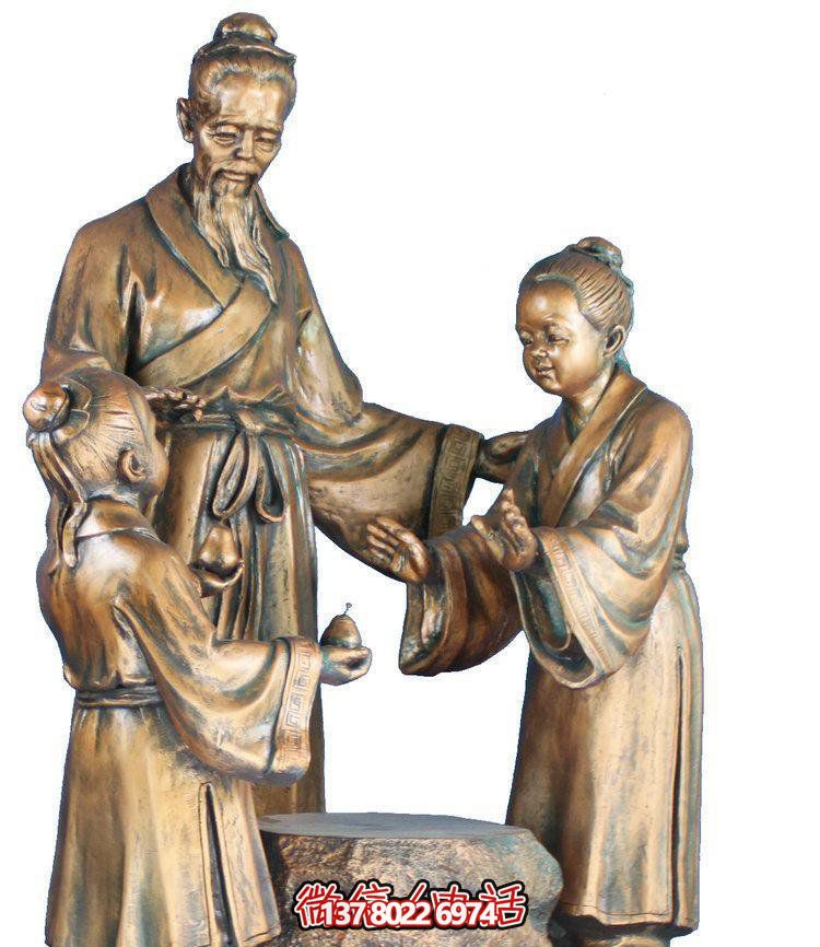 校園銅雕孔融讓梨雕塑 校園銅雕孔融讓梨雕塑