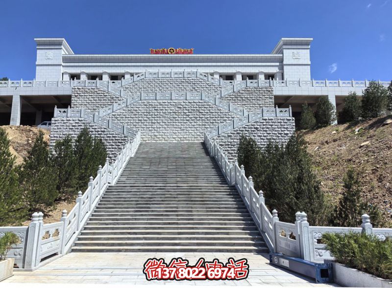 花崗巖露臺石雕步梯、欄桿欄板